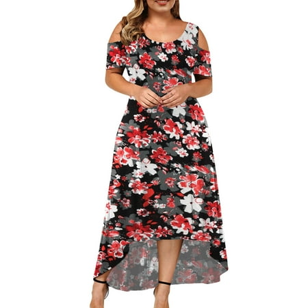 Homely Plus Size Dresses Plus Size Summer Dress For Women Sxey Cold ...