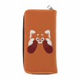 thumbnail image 2 of Cartera de piel sintética delgada con diseño de personajes de anime con diseño de osos, 2 of 2