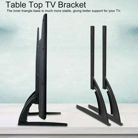 Yosoo Universal TV Stands Table Top, Adjustable Height LCD LED Flat Screens TV Desktop Mount Stand Bracket Holder Base