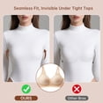 thumbnail image 5 of Nimiah Comfortable Seamless Full Coverage Bra for Women Wireless Bras with Soft Support Regular Size, 5 of 7