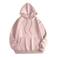 thumbnail image 4 of Sweatshirt Women Women's Solid Sweatshirt Men's Casual Pullover Hoodie Long Sleeve Comfortable Winter Warm Lined Sweatshirt With Drawstring Pocket For Daily Wear, 4 of 4