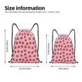 thumbnail image 4 of Kdxio Hand Drawn Strawberry Print Drawstring Backpack Bag,Waterproof Draw String Back Sack, Gym Drawstring Bags Swim Bag For Unisex, 4 of 9