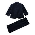 thumbnail image 4 of Haitryli Boys Formal 5 Piece Suit with Shirt and Vest Gentleman Suit for Wedding Party Navy Blue 5, 4 of 9
