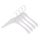 thumbnail image 1 of Perchas de ropa únicas Bargains 4 Pcs, percha plana duradera con gancho blanco, 1 of 5