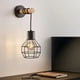 thumbnail image 1 of Lámpara de pared de madera decorativa de izquierda y derecha para dormitorio personalizada, lámpara de pared de madera para TV creativa, lámpara de pared de hierro para sala de estar, 1 of 5