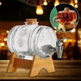 thumbnail image 1 of Jarra de cocina Yotijar dispensador de barril apariencia de bebidas con tapa, 1 of 10