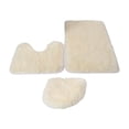thumbnail image 3 of Juego de 3 Alfombras de Baño Perfecl Suave Lavable Antideslizante Amarillo, 3 of 8