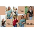 thumbnail image 6 of GingDin Women's Plus Size Tops Short Sleeve Blouses Flowy Summer Tunic Tops m-4x, 6 of 8