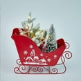 thumbnail image 5 of YINKUU Metal Sleigh Christmas Santa Sleigh Santa Sleigh Basket Table Top Christmas Decor Christmas Decorations Christmas Baskets for Gifts Empty Decor for Holiday Table, 5 of 16