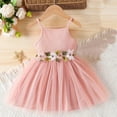 thumbnail image 2 of Kovlvoll Infant Baby Girls Summer Dress Flower Sleeveless Suspender Mesh Summer Casual Fashion Girl Dresses, 2 of 7