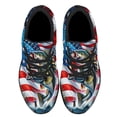 thumbnail image 2 of Bass Fishing American flag Shoes Sneakers Black Size 5, 2 of 7