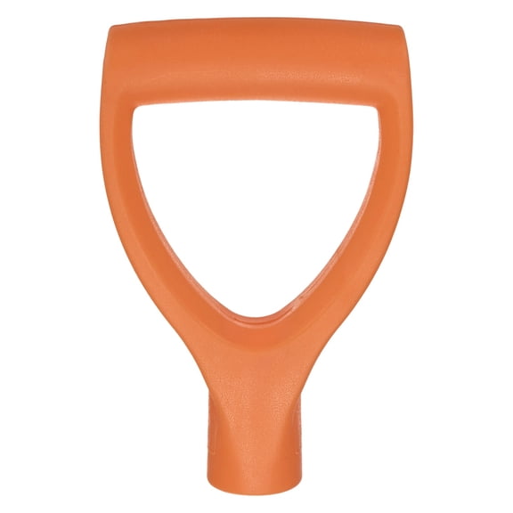 Uxcell 1-Pack Shovel D Grip Handle, 28mm/1.1 Inch Inside Diameter Plastic D Shaped Grip Shovel Handle Replacement for Digging Raking Tools [Orange]