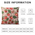 thumbnail image 5 of COMIO  Watercolor Strawberry Throw Pillow Covers, Farmhouse Decorative Fruit Cushion Case Pillowcase for Couch Sofa, 5 of 5