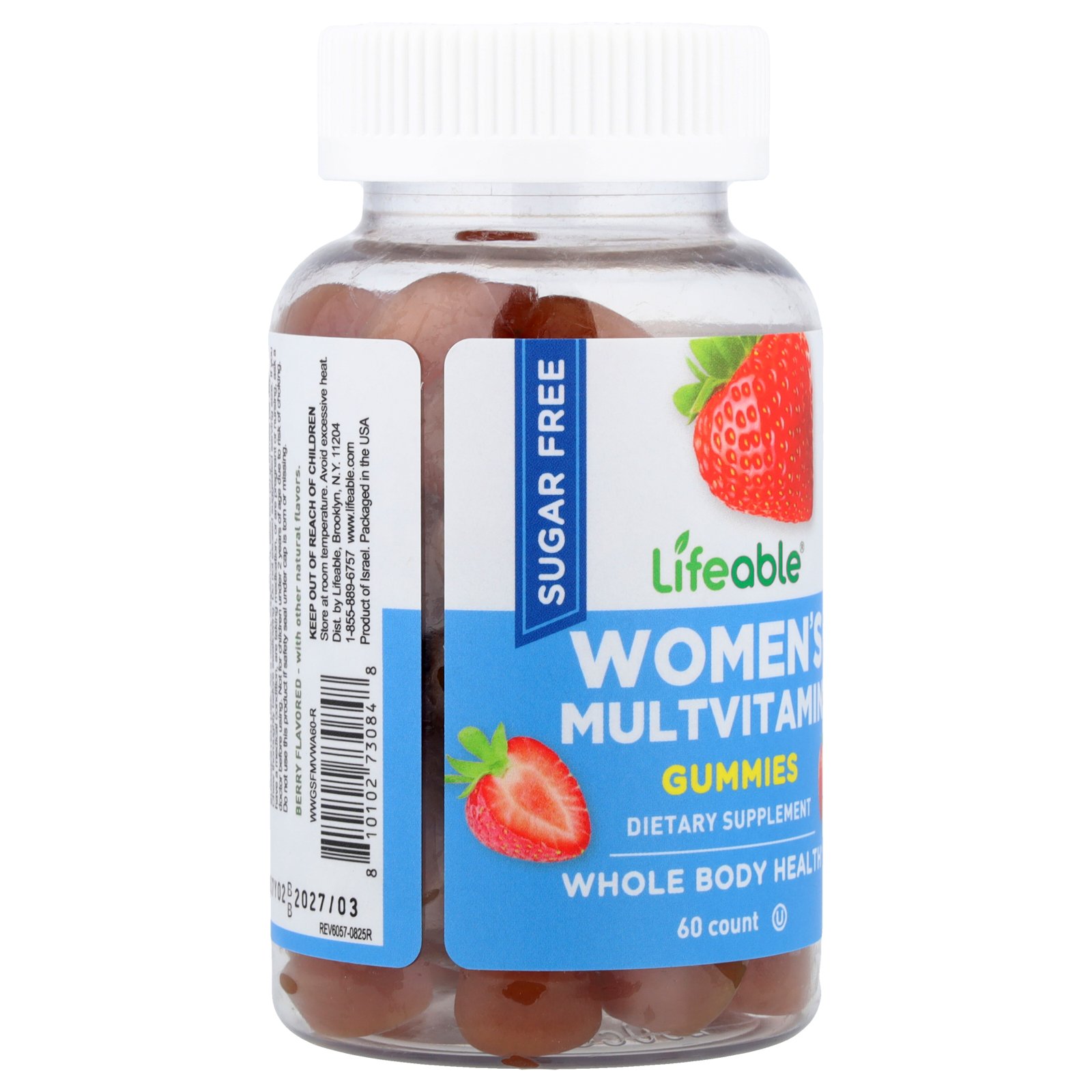 Lifeable Women's Multivitamin Gummies, Berry, 60 Gummies