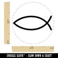 thumbnail image 2 of Ichthys Fish Christian Self-Inking Rubber Stamp Ink Stamper - Black Ink - Medium 1 Inch, 2 of 7