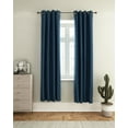 thumbnail image 2 of Furinno Collins Blackout Curtain 52X84 In. 2 Panels, Dark Blue, 2 of 2