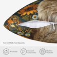 thumbnail image 4 of Flower Rabbit Pillow Covers Ultra Soft Comfy Microfiber Decorative Square Throw Pillowcases for All Season Living Room Bed and Sofa Office Travel Sleeping Body Cushion Pillow Case 18 X 18 Inch, 4 of 8