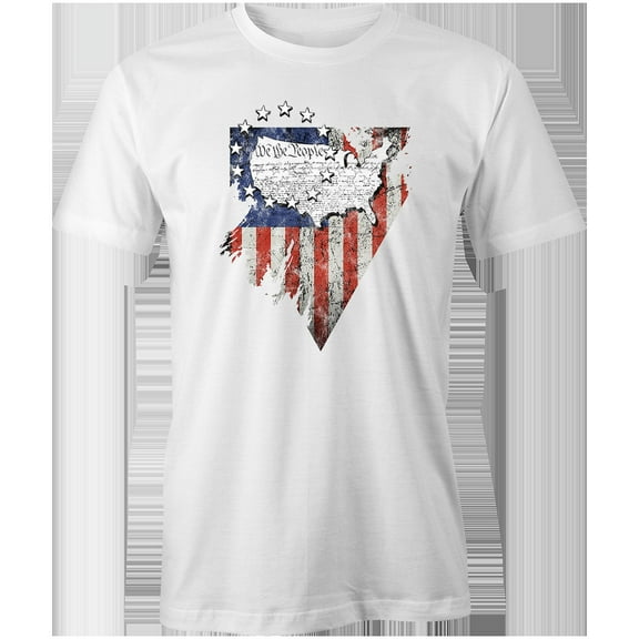 We the People T-Shirt | Patriotic American White Tee Gift