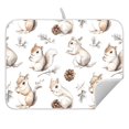 thumbnail image 5 of Ryvnso Squirrels Cute Dish Drying Mat for Kitchen Countertop 18x24 Large Dish Pad Drainer Rack Dish Sink Mats, 5 of 7