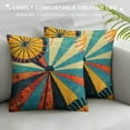 thumbnail image 3 of ONETECH  Square Throw Pillow Covers Colorful Japanese Umbrellas Pattern Pillow Cases Decorative for Home Bedroom Sofa Pillowcases Standard, 3 of 5