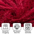 thumbnail image 3 of Cheer Collection Soft and Furry Long Shaggy Hair Throw Blanket, 3 of 5
