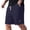 Navy, variant on Mens Casual Sweat Shorts Waffle Elastic Waist Drawstring Summer Beach Shorts Moisture Wicking Sweatshorts