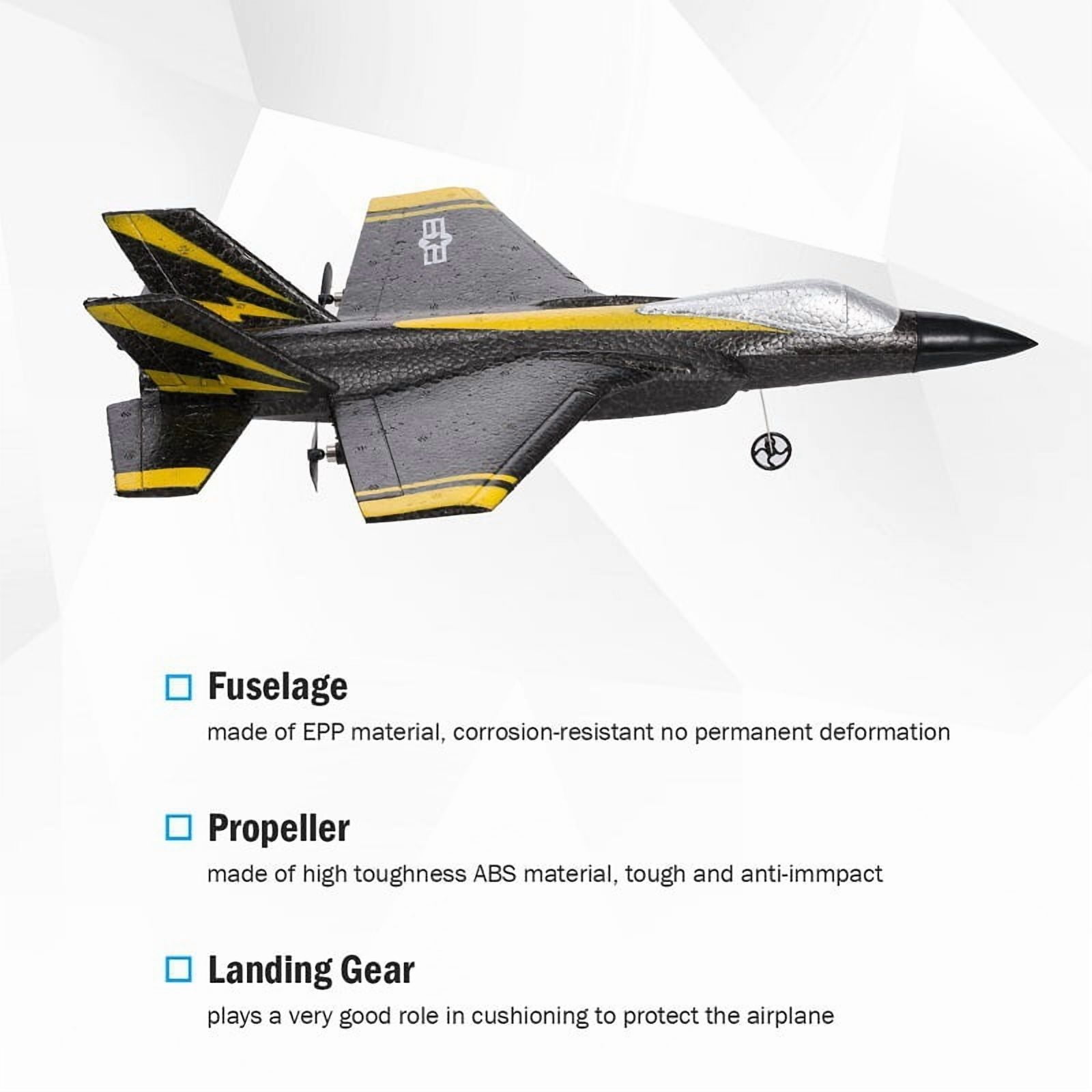FX635 2-Channel RC Airplane, 2.4GHz Radio Control Jet with 120m Range, EPP Foam Construction