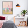 thumbnail image 3 of Stupell Industries Contemporary Pink Giraffes on Savanna Gray Framed Giclee Art, 24 x 30, by The Prints Vibe, 3 of 8