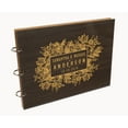 thumbnail image 7 of Darling Souvenir Personalized Engraved Laser Cut Wedding Guest Book Wooden Cover Sign-in Book Registry Guestbook Scrapbook-1H, 7 of 7