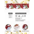 thumbnail image 4 of Red Christmas Mantel Scarf Fireplace Decorations for Living Room, Snowman Xmas Tree Ball Gifts Winter Wooden Fireplace Mantel Scarf Cover Runner for Halloween/Thanksgiving/Christmas Decor 90"x17", 4 of 6