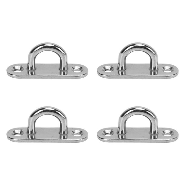 Paquete de 4 hamacas ovaladas, almohadilla colgante, placa de ojo, montaje en pared, Kits de placa de gancho de techo de vela solar de acero inoxidable YUNYI BRAND Deportes