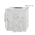 thumbnail image 5 of nu steel Compton Tissue Box Holder in Marble Patterned Resin RES854-9H, 5 of 5