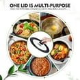 thumbnail image 3 of Kitchen Pot Cover, High Transparency Round Pot Lid Wide Compatibility  for 24cm 26cm 28cm Diameter Pans, 3 of 7