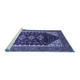 thumbnail image 2 of Ahgly Company Machine Washable Indoor Rectangle Oriental Blue Industrial Area Rugs, 5' x 7', 2 of 4