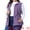 Purple, variant on Women's Plus Cargo Drawstring Waist Sleeveless Jacket 1X Light Gray