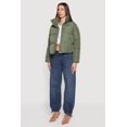 thumbnail image 4 of Women's Almost Famous Mock Neck Zip Front Puffer Jacket, 4 of 5