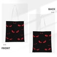 thumbnail image 3 of DouZhe Reusable Grocery Bags, Spooky Scary Monster Eyes Lightweight Polyester Canvas Cloth Tote Bag for Travle Gym Shopping School, 15" x 16", 3 of 7