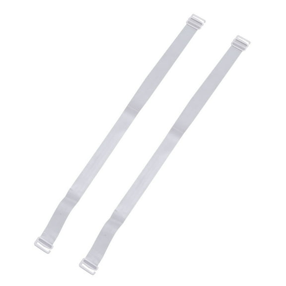 LABSERRON 2Set Transparent White Bra Strap Elastic Adjustable Non-slip for Daily Use and Dresses