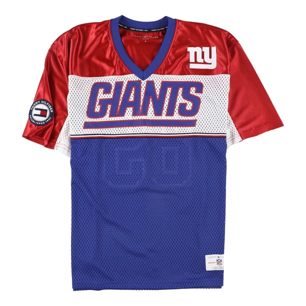 Tommy Hilfiger Mens New York Giants Jersey, Multicolor, Mediano