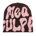 thumbnail image 1 of Y2K Gorros Gorro De Lana De Punto Sombrero De Jacquard con Letras Letras De Hip-Hop Gorra De Marea Hombres Lindos Mujeres Letras Huecas Gorra sin Borde Gorra De Punto, 1 of 5