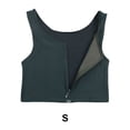 thumbnail image 3 of Qarigey Carpeta de pecho plano para mujer, portátil, plegable, lavable, con cremallera, transpirable, Color sólido, absorbente de sudor, Ropa interior Negro S, 3 of 6