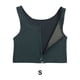 thumbnail image 3 of Qarigey Carpeta de pecho plano para mujer, portátil, plegable, lavable, con cremallera, transpirable, Color sólido, absorbente de sudor, Ropa interior Negro S, 3 of 6