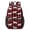 Cartoon Dog Red, variant on Great Pyrenees and Floral Blue Pattern 17" School Backpacks for Teens,Waterproof Oxford Fabric,S-Shape Padded Straps for School,Travel,Hiking,Camping