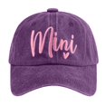 thumbnail image 3 of Riforla Mama Hats for Women Funny Adjustable Mini Baseball Cap Womens Hats Purple, 3 of 3