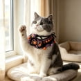 thumbnail image 7 of Crochet Halloween Pet Collar With Cat Design Soft Yarn Neck Accessory For Cats And Small Dogs Adjustable Fit For Daily Wear C-48Cm, 7 of 7