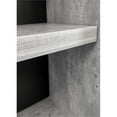 thumbnail image 5 of Modern Open Wood Laminate Bookcase Bookcase Fully Assembled Concrete Gray, 5 of 7