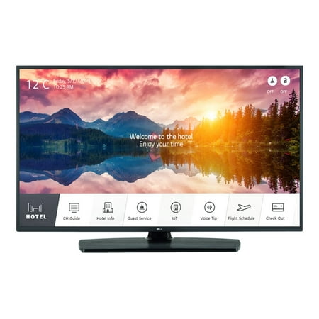 LG 43US670H9UA - 43" Diagonal Class US670H Series LED-backlit LCD TV - hotel / hospitality - Pro:Centric with Integrated Pro:Idiom - Smart TV - webOS 5.0 - 4K UHD (2160p) 3840 x 2160 - HDR - edge-lit - ceramic black