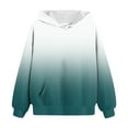 thumbnail image 5 of Teen Hoodies Girls T Shirts Size 14-16 Girls' Hoodies Sweatshirts Fleece Color Block Pullover Crop Tops for Teen Girls Long Sleeve Sweater, 5 of 5