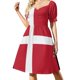 thumbnail image 2 of Bandera de Dinamarca (Dannebrog) Vestido de manga corta Conjuntos elegantes para mujer Vestido de mujer Vestido, 2 of 7