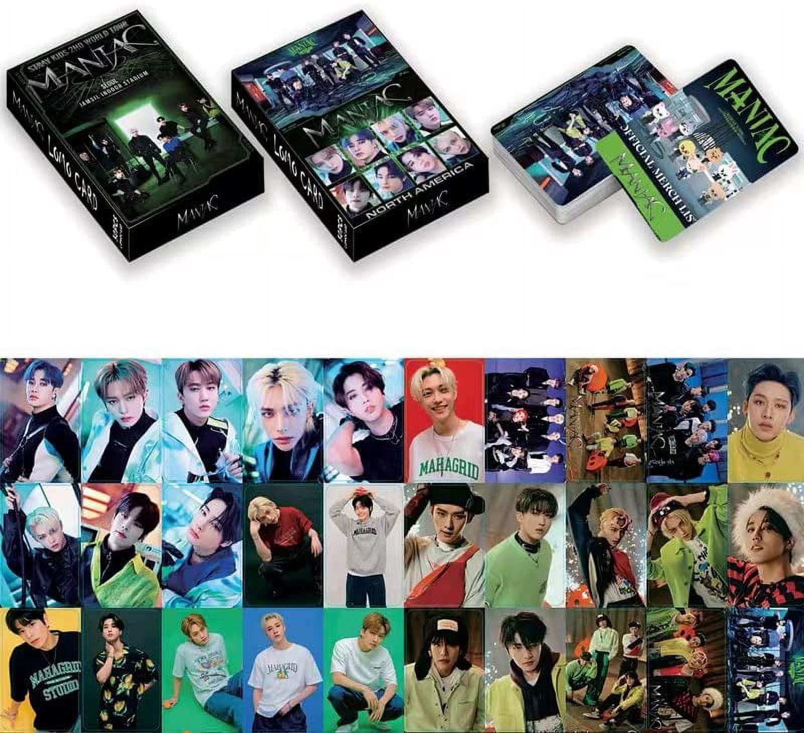 5 Pack/150 Pcs Stray Kids Lomo Card Kpop Photocards Greeting Card with Postcards Box